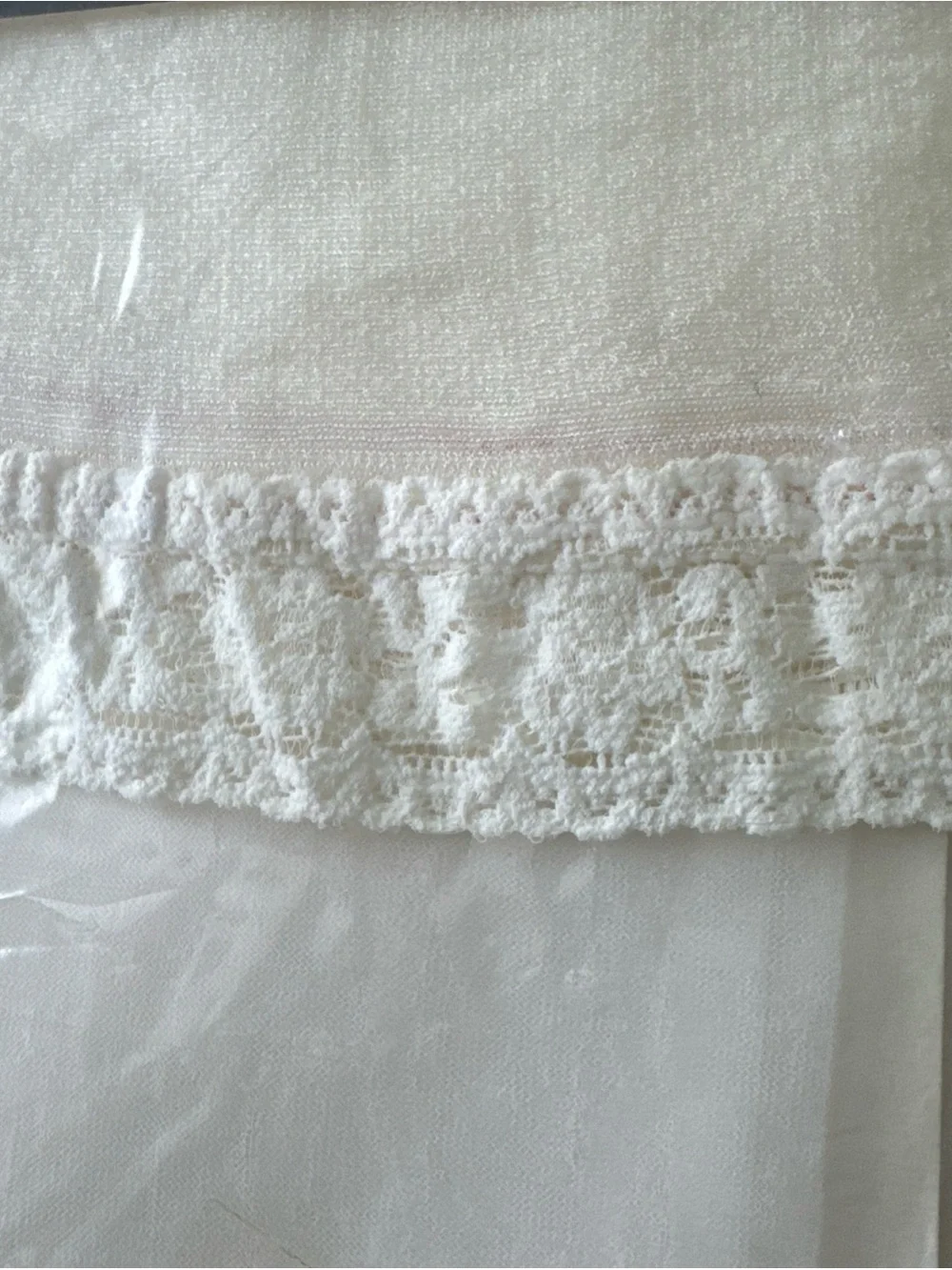 Diane Von Furstenberg White Pantyhose Small Sheer to Waist Lace Top Sandalfoot